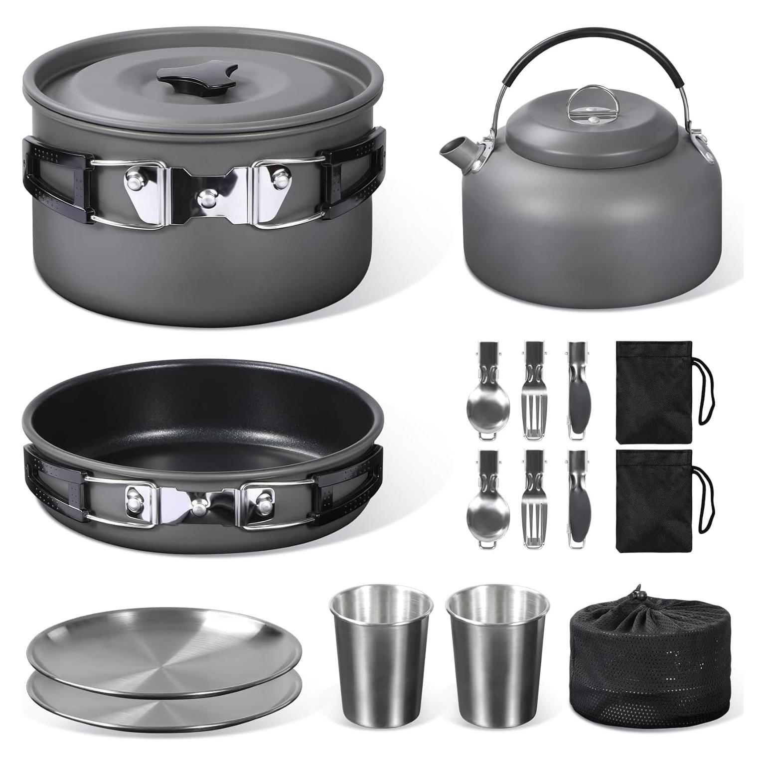 Juego de Utensilios de Cocina REDCAMP 15 Pcs para Camping