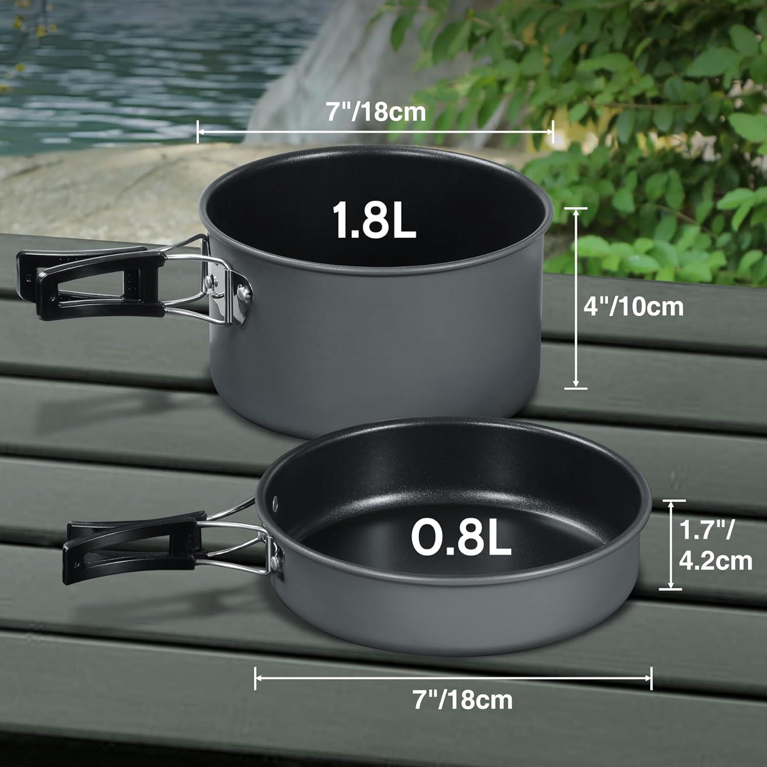 Juego de Utensilios de Cocina REDCAMP 15 Pcs para Camping