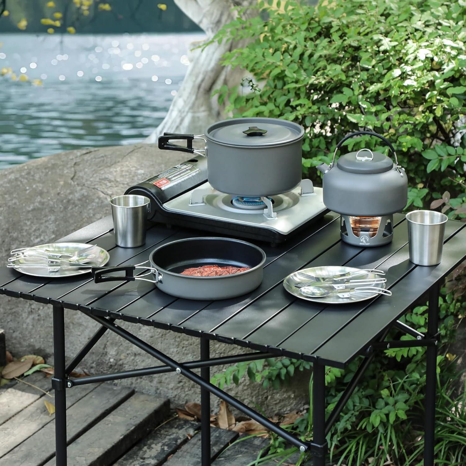 Juego de Utensilios de Cocina REDCAMP 15 Pcs para Camping