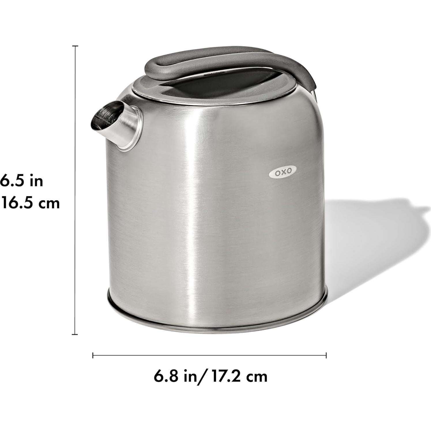 Hervidor de Campamento OXO 8 Tazas Acero Inoxidable Plata