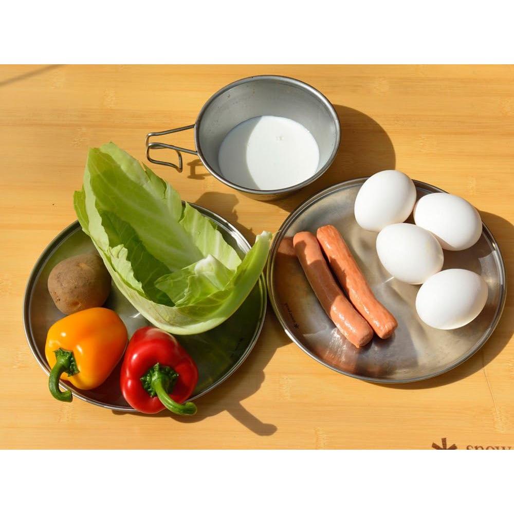 Tableware Plate, TW-034, Stainless Steel, Lightweight for Camping Everyday Use, Made in Japan, Lifetime Product Guarantee