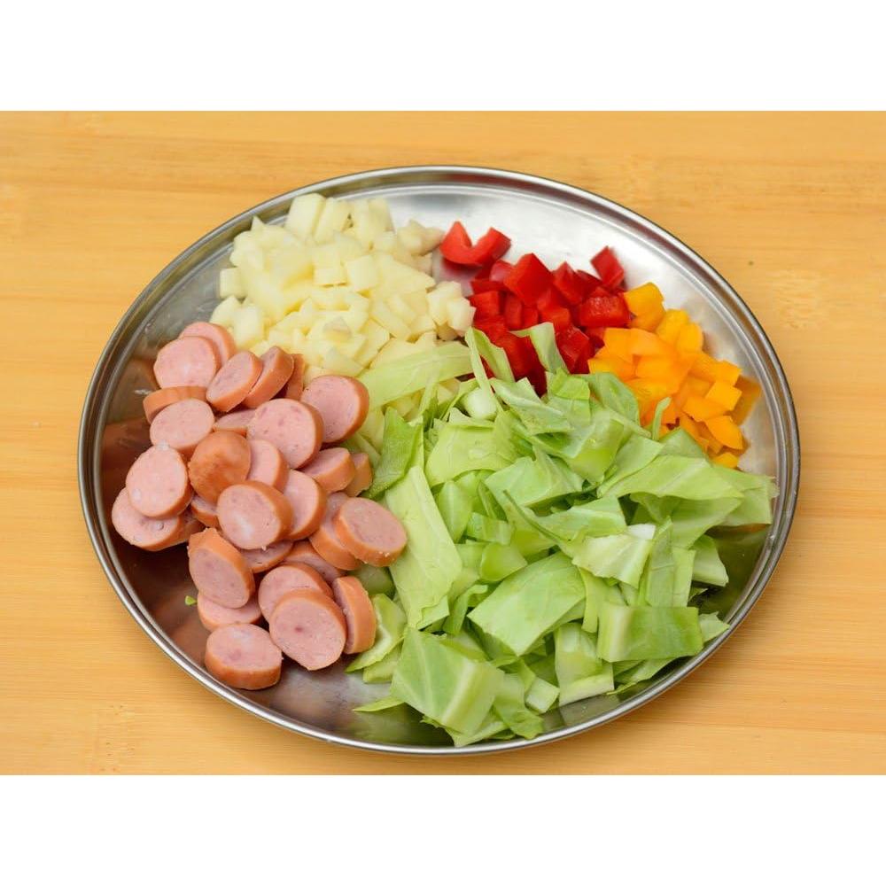 Tableware Plate, TW-034, Stainless Steel, Lightweight for Camping Everyday Use, Made in Japan, Lifetime Product Guarantee