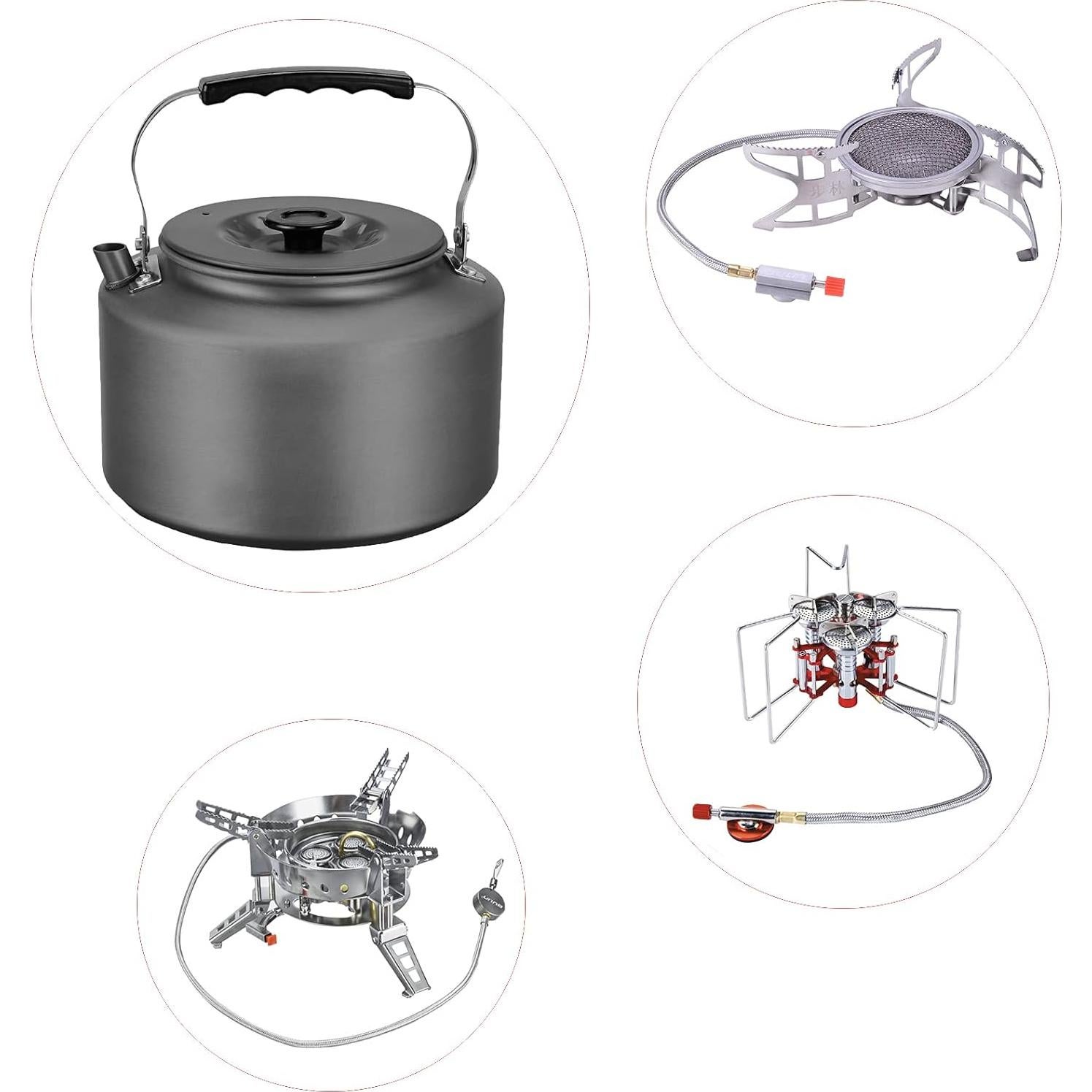 Tetera de Camping Bulin 2.2L Aluminio Anodizado Portátil