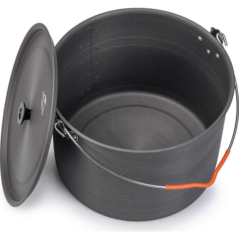 Olla Colgante de Aluminio Naturehike 10L para Camping 6-8 Personas