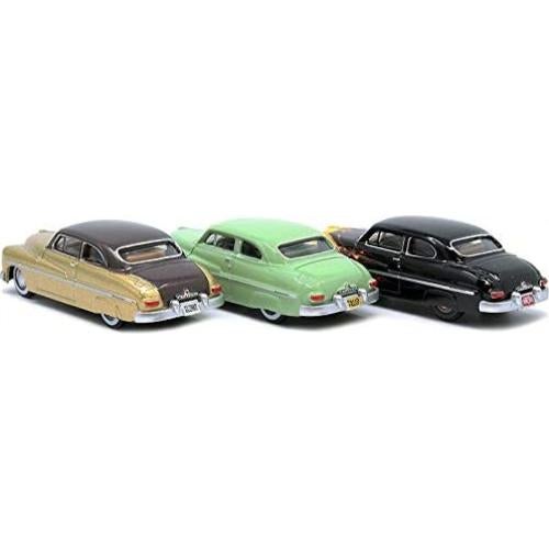 Conjunto de 3 coches de modelo Mercury 1949 Oxford Diecast