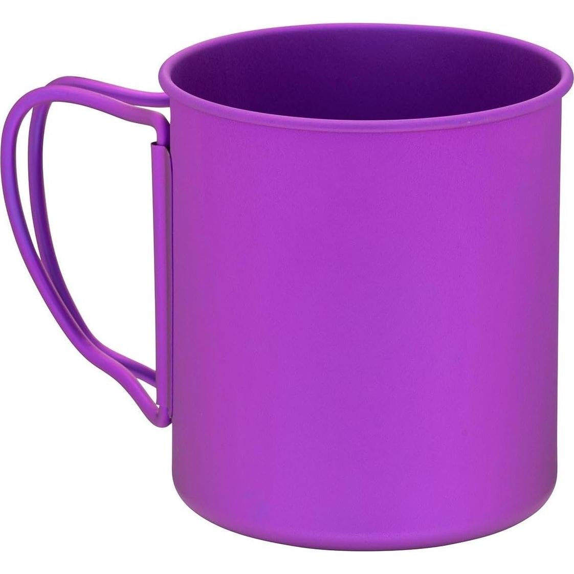 Taza de Titanio Snow Peak 450ml Púrpura Ligera Plegable