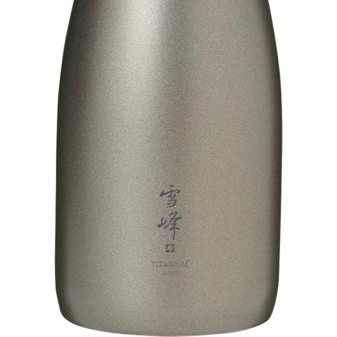 Botella de Sake de Titanio Snow Peak 0.51L Redonda