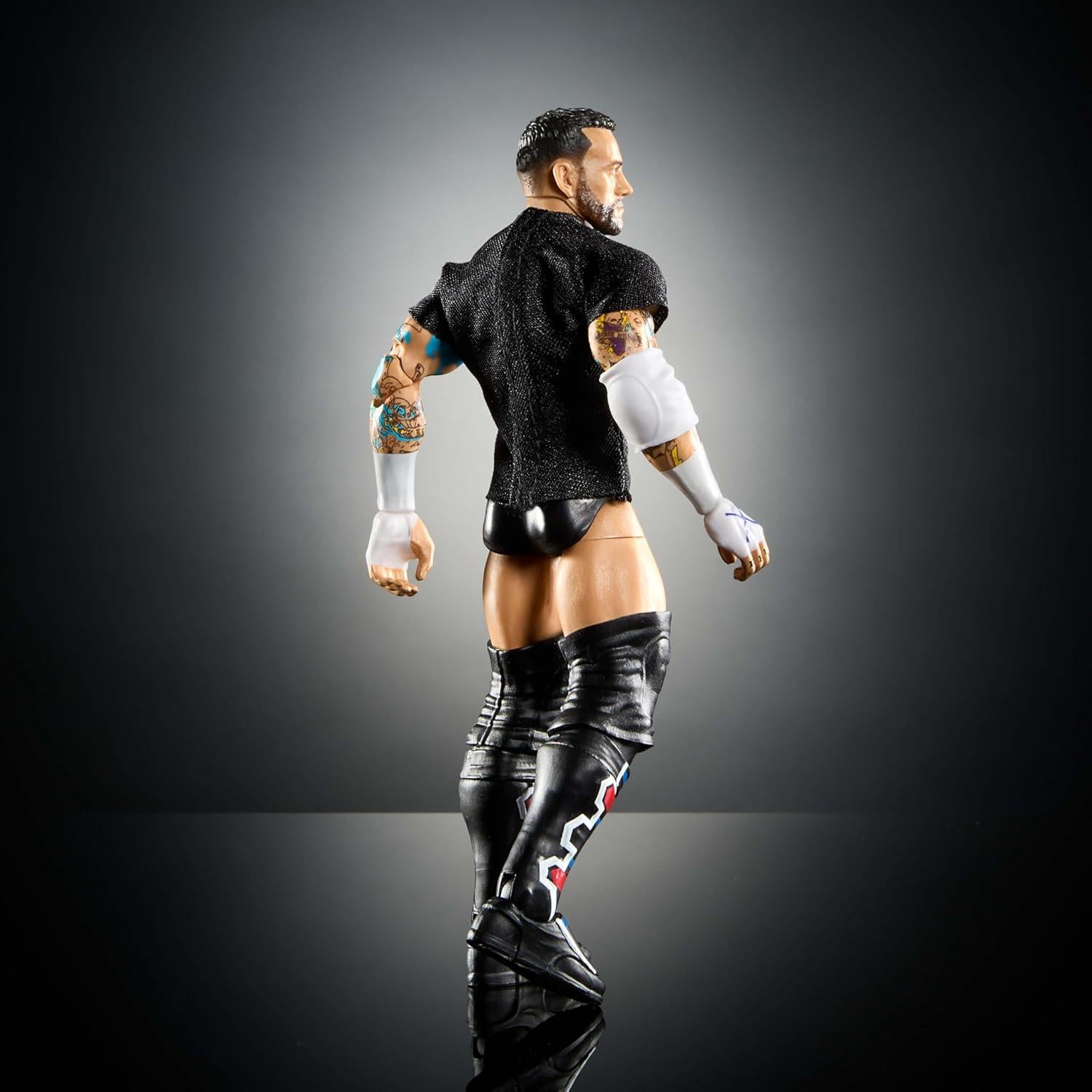 Figura de Acción Elite Mattel WWE CM Punk 15.24 cm Articulada