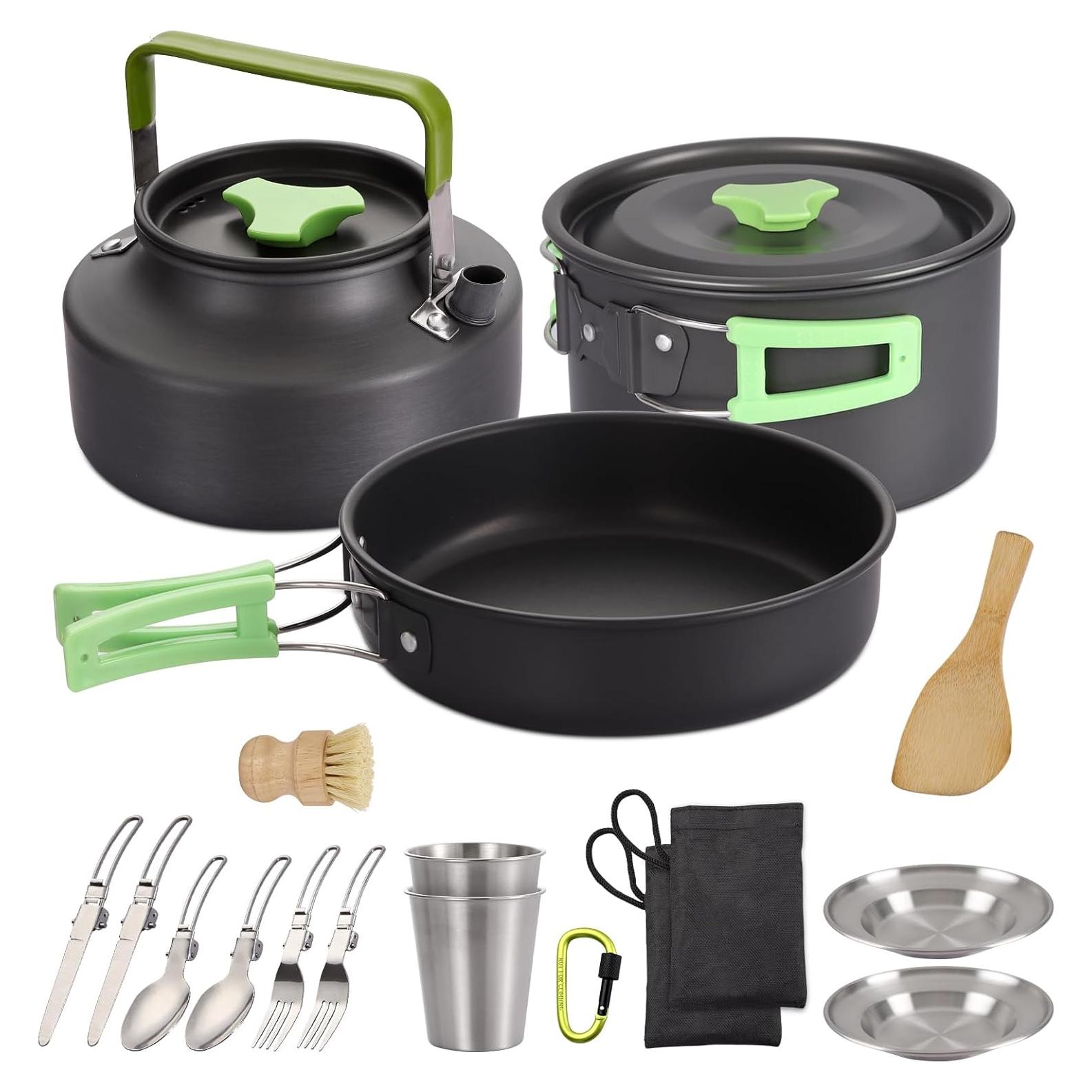 Conjunto de Utensilios de Cocina PELLOR 17 Piezas Camping