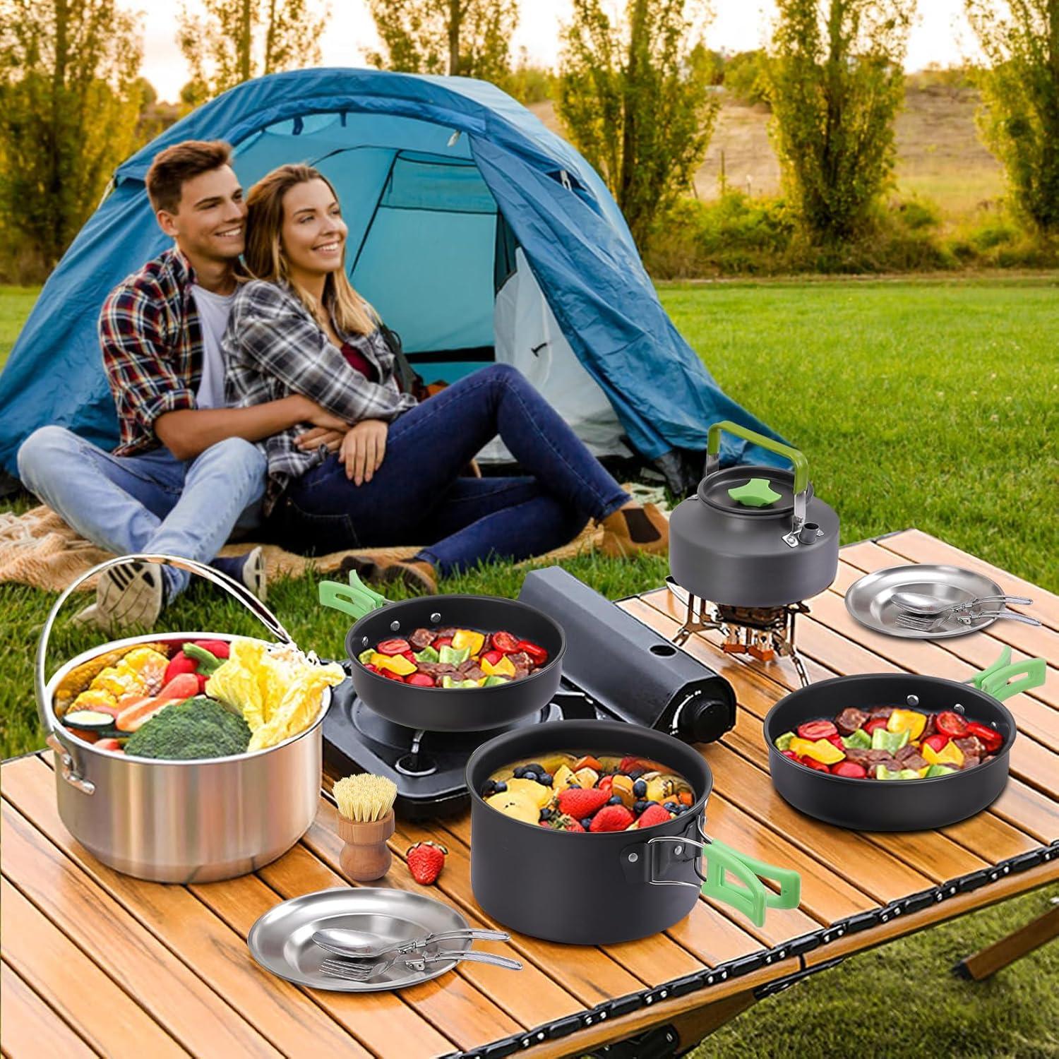 Conjunto de Utensilios de Cocina PELLOR 17 Piezas Camping