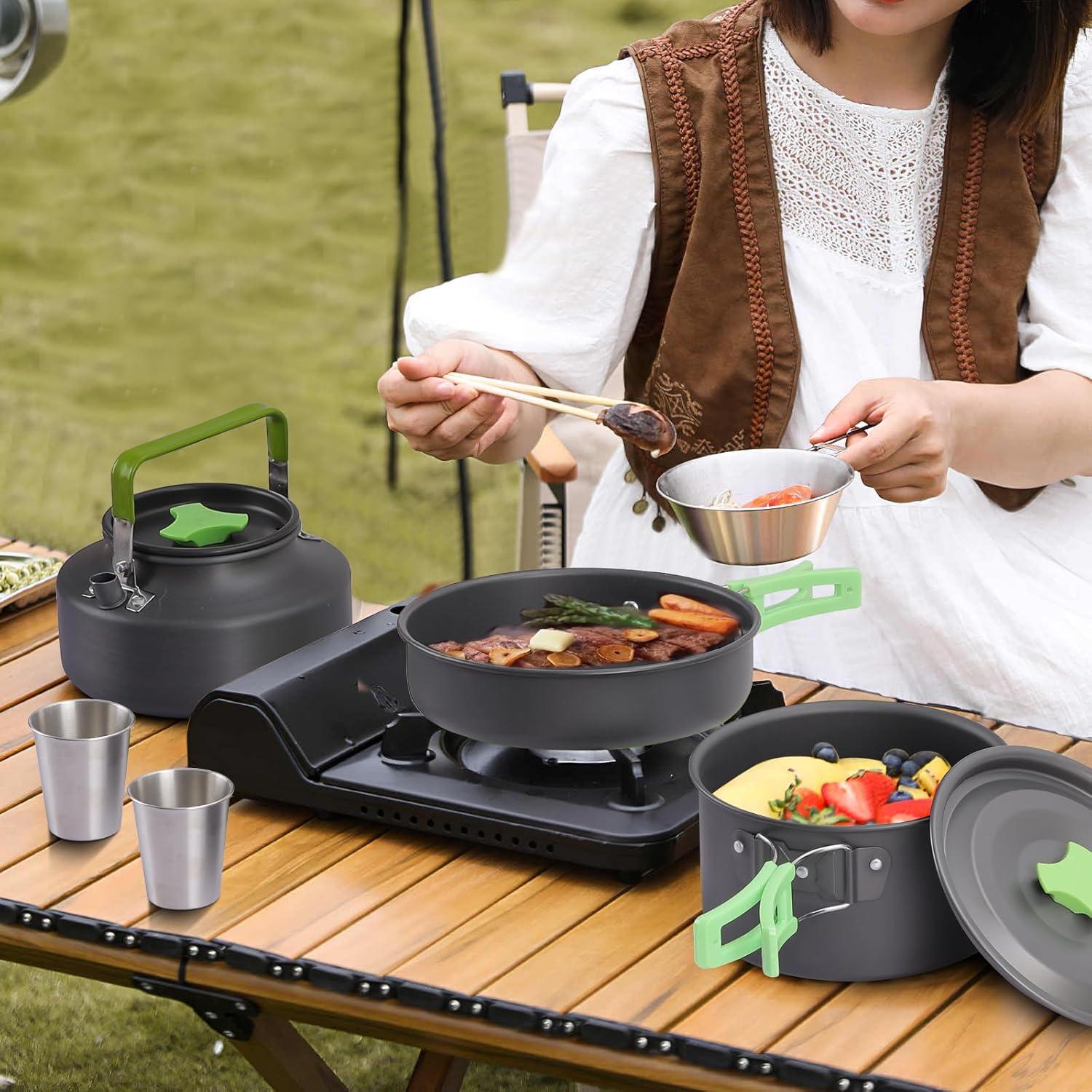 Conjunto de Utensilios de Cocina PELLOR 17 Piezas Camping