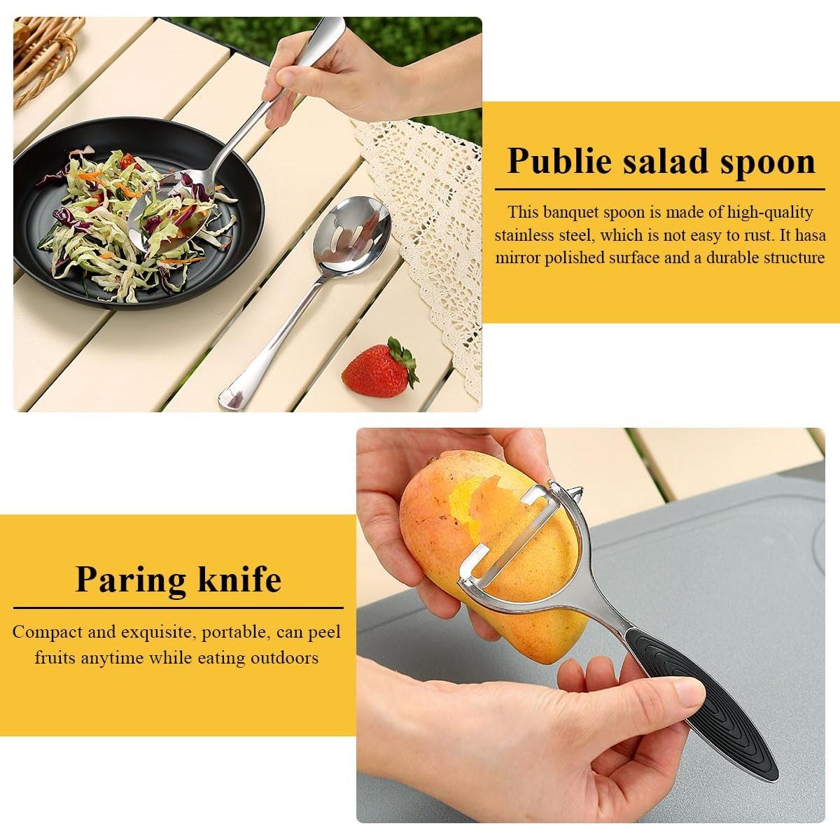 Set de Utensilios de Cocina para Camping HOMQUEN 15 Piezas