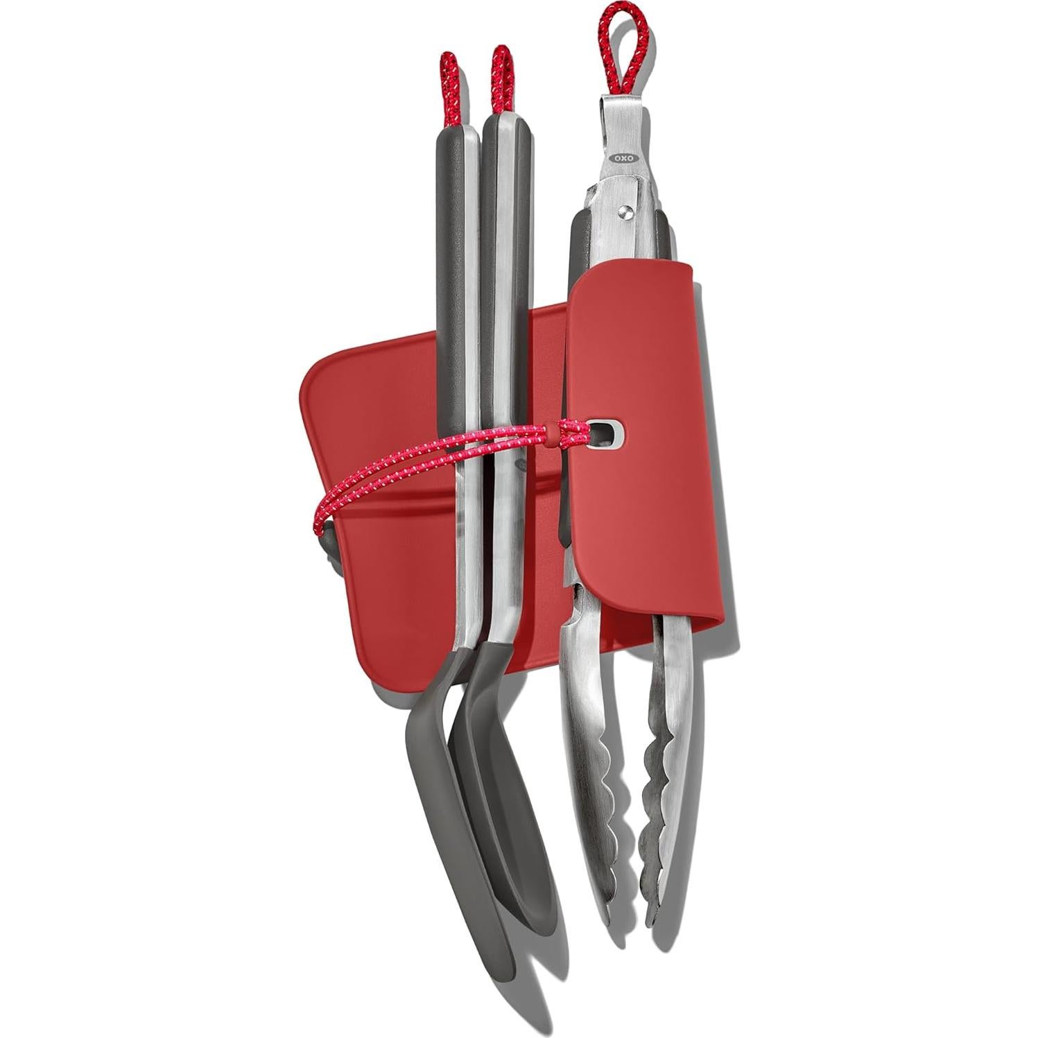 Juego de Utensilios de Camping OXO 4 Piezas Silicona y Acero