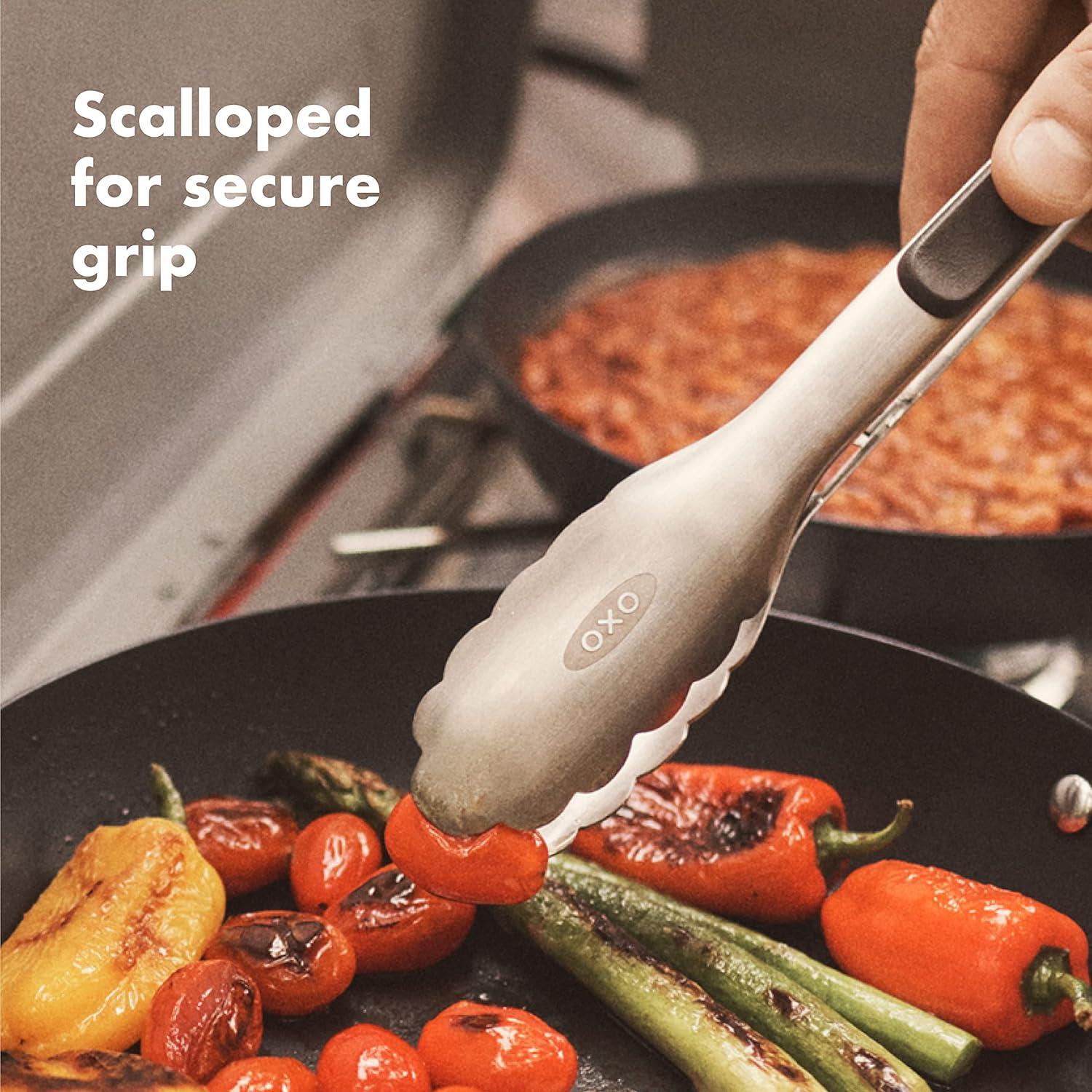 Juego de Utensilios de Camping OXO 4 Piezas Silicona y Acero