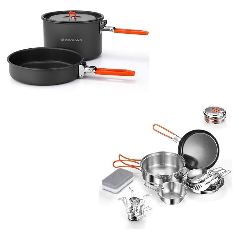 Kit de Utensilios de Cocina para Camping Odoland 10 Piezas