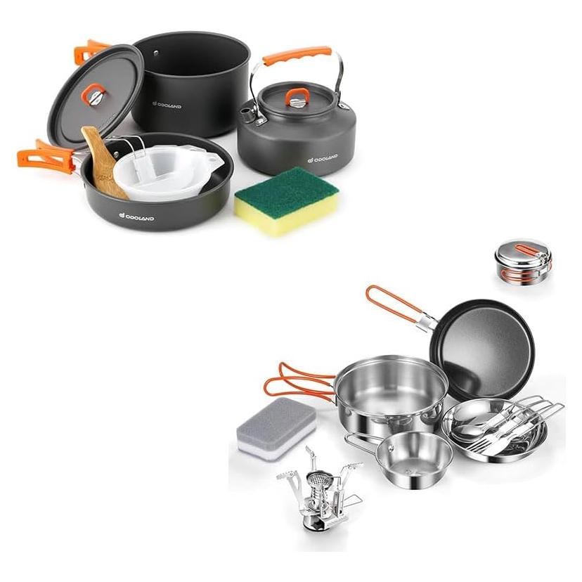 Set de Utensilios de Cocina para Camping Odoland 10 Piezas