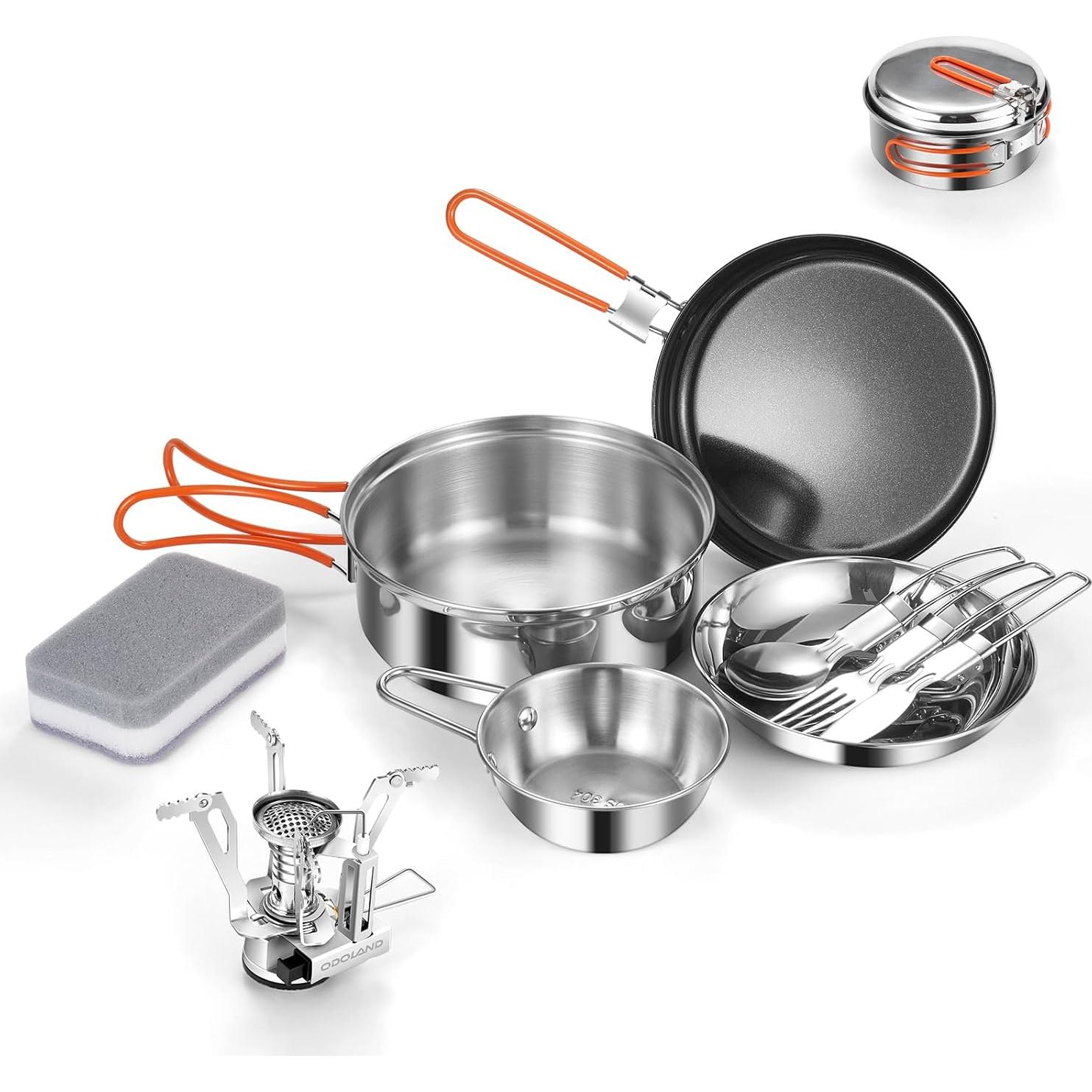 Set de Utensilios de Cocina para Camping Odoland 10 Piezas