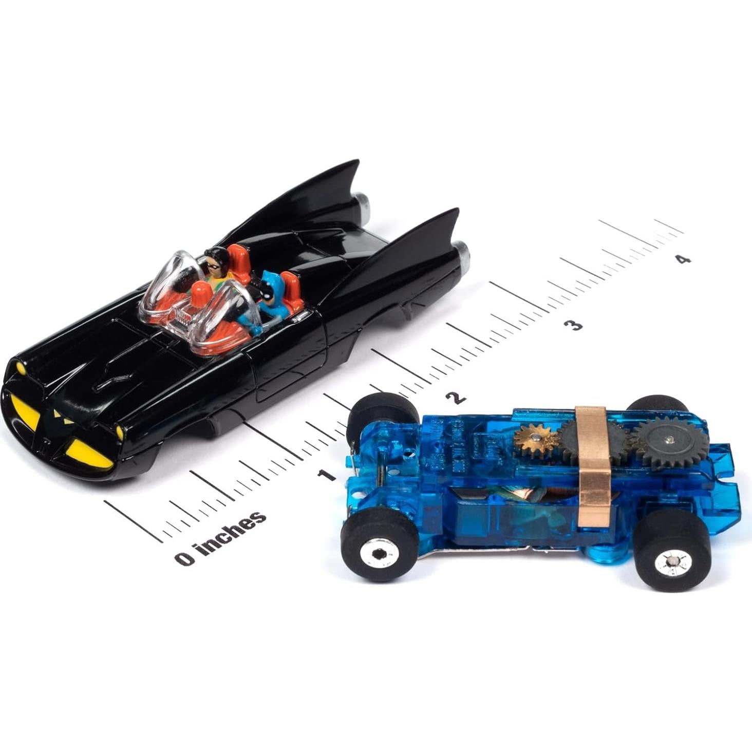 Auto World Batmobile 1968 HO Slot Car 1:64 Negro