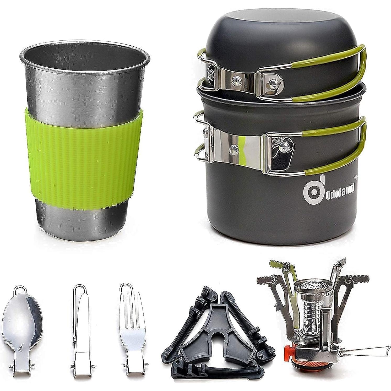 Kit de Utensilios de Cocina para Camping Odoland 9 Piezas