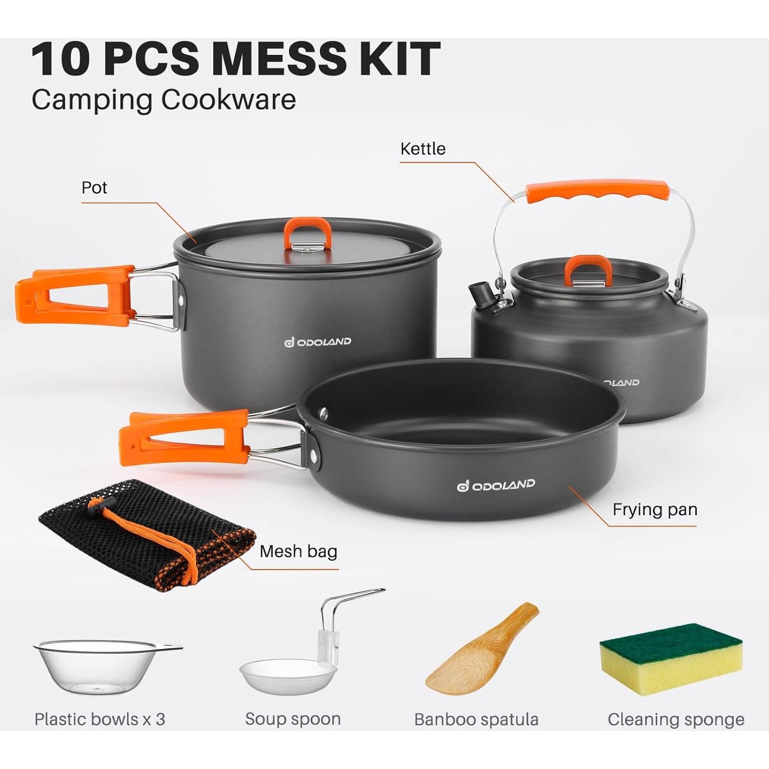 Set de Utensilios de Cocina para Camping Odoland - 23 Piezas
