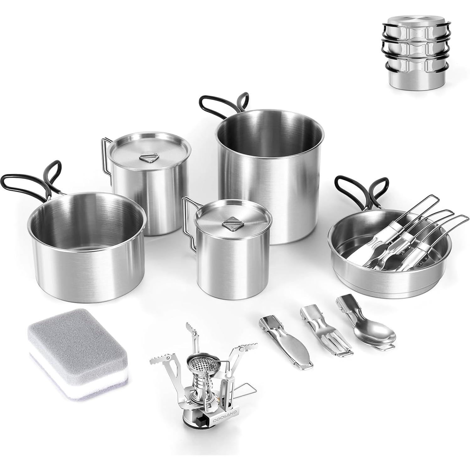 Set de Utensilios de Cocina para Camping Odoland - 23 Piezas