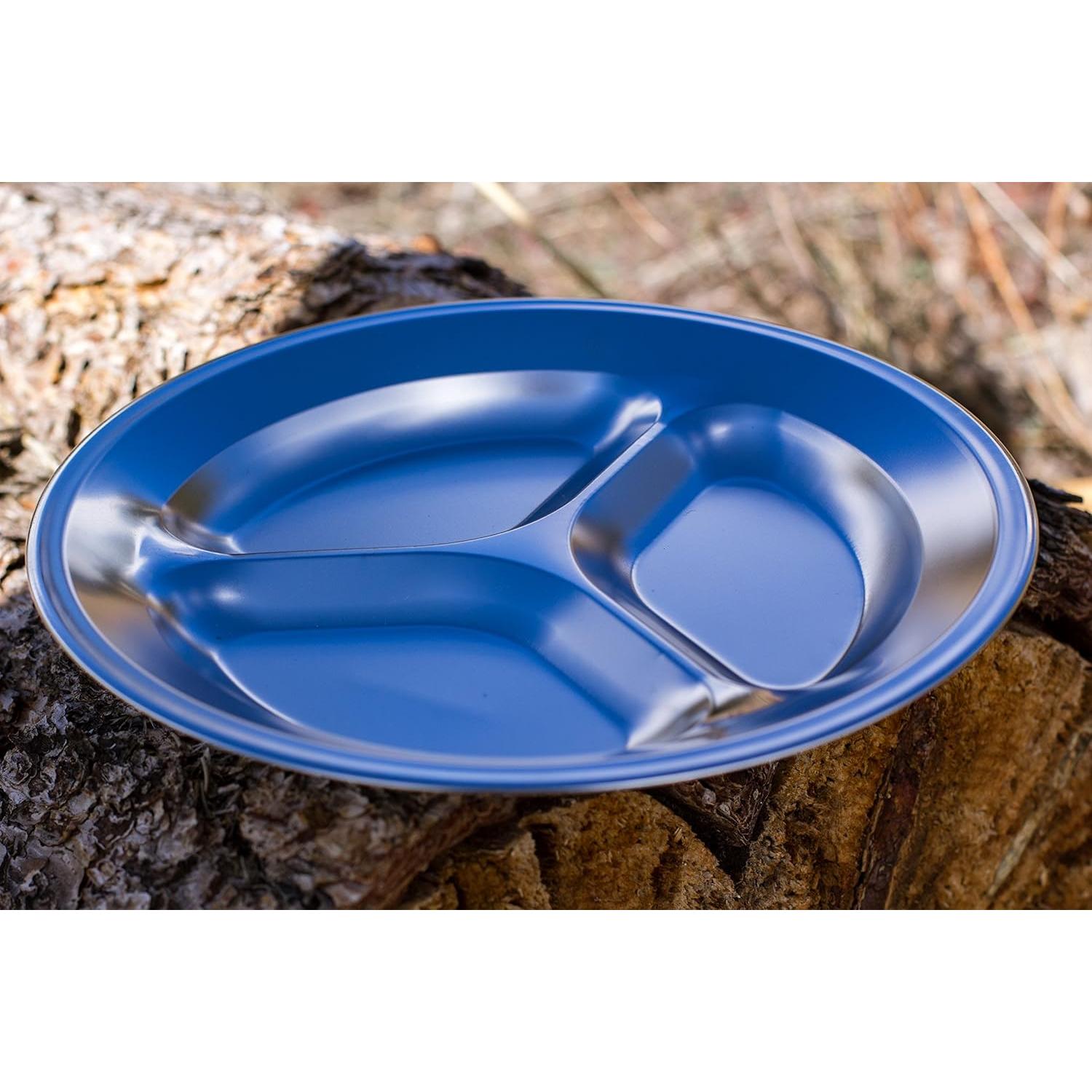 Juego de Platos de Acero Inoxidable Wealers - 4 Platos 24.89 cm