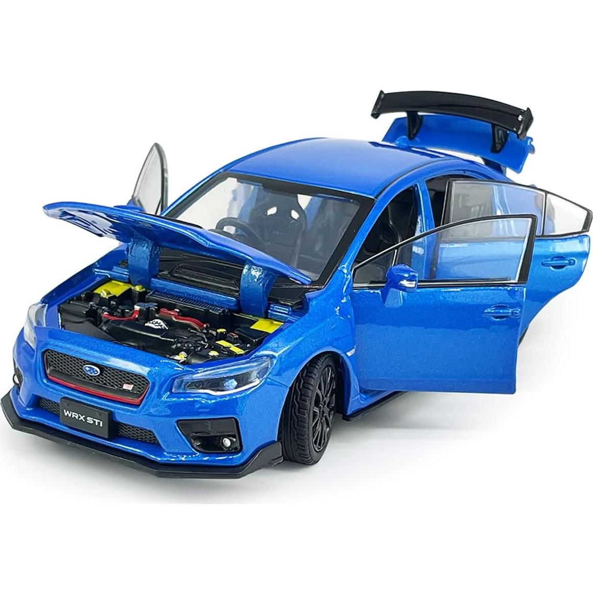 Auto Diecast Metanyl Impreza WRX STI Azul 1/32 con Luz