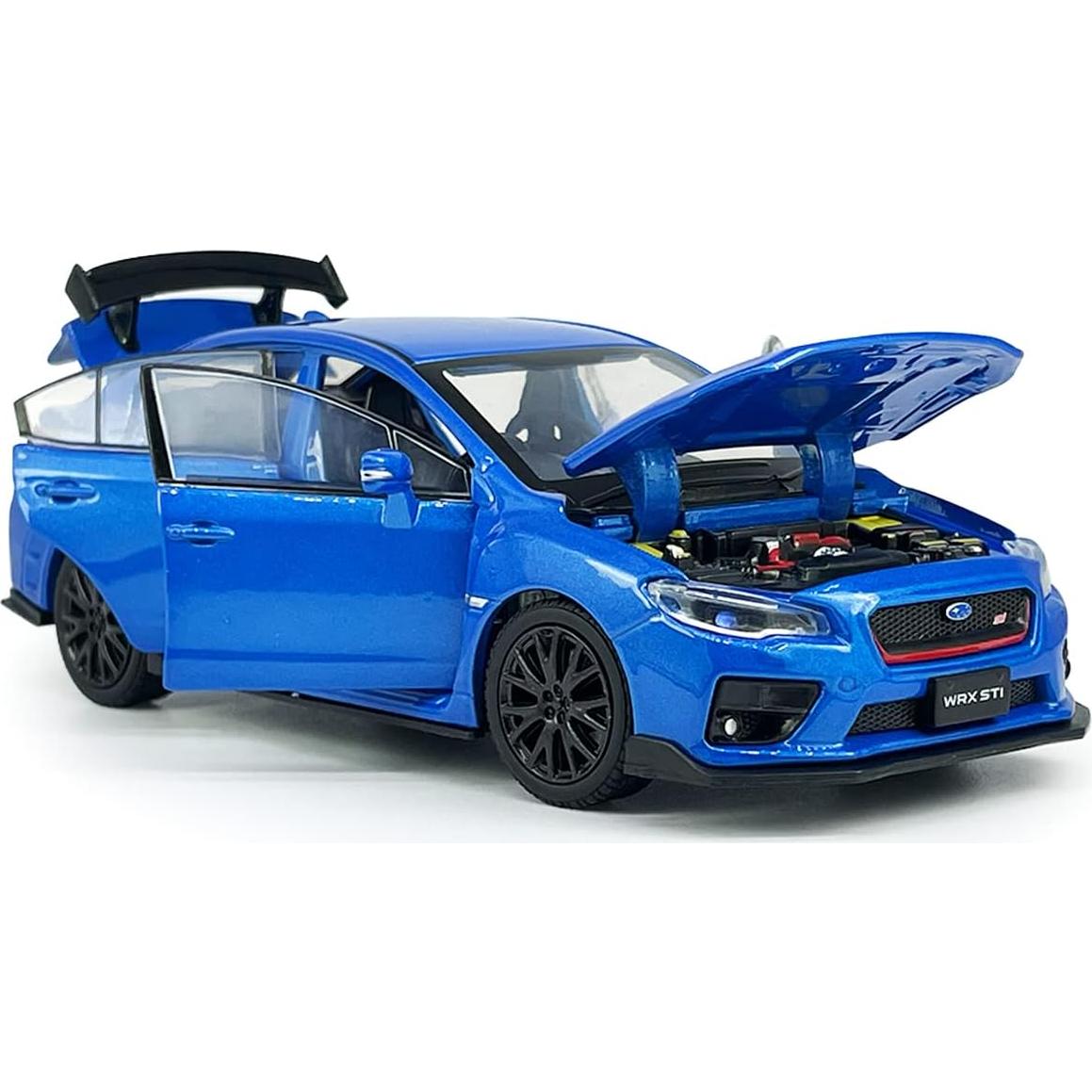 Auto Diecast Metanyl Impreza WRX STI Azul 1/32 con Luz
