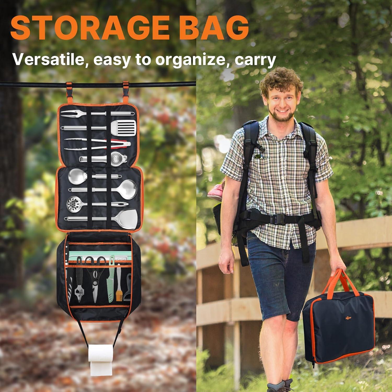 Juego de Utensilios de Cocina para Camping Gaialoop 32 PCS