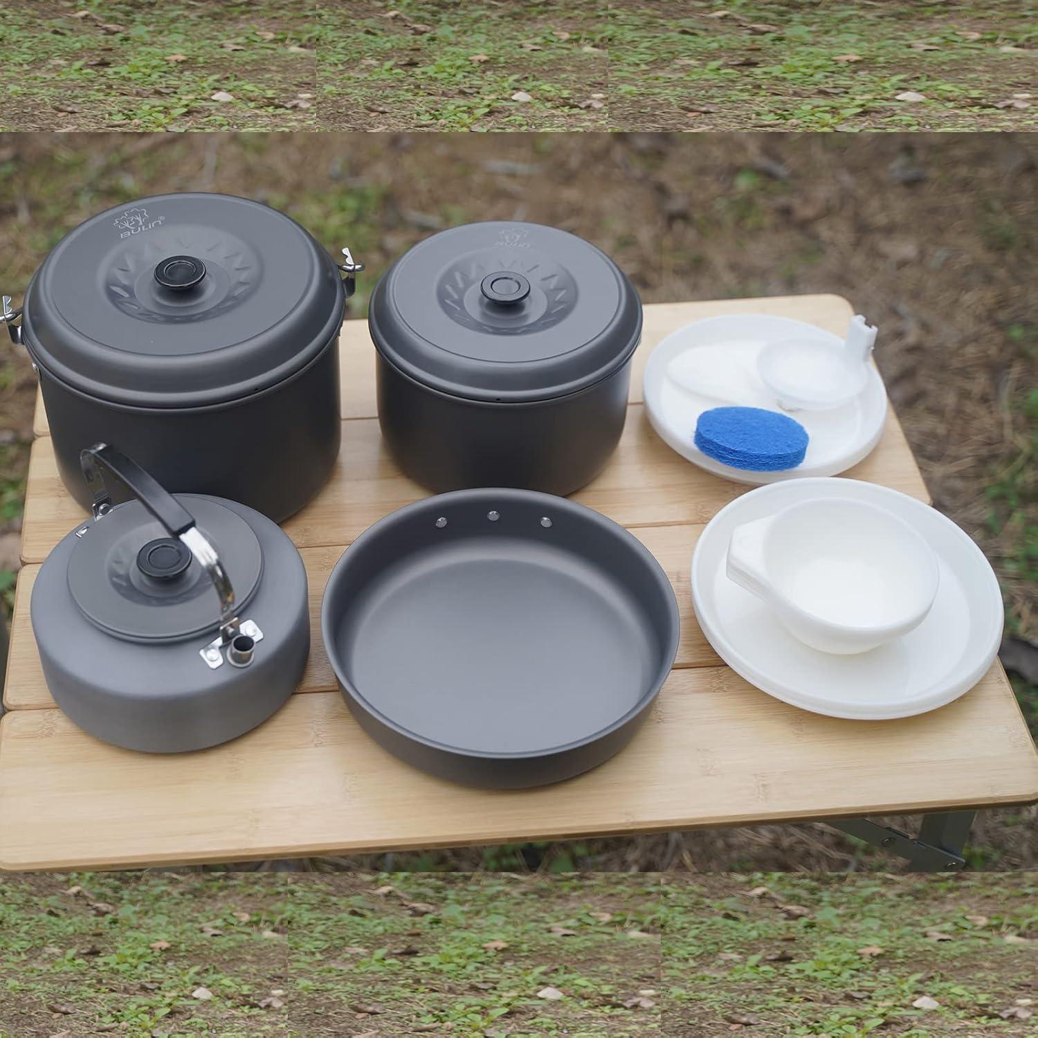 Kit de Cocina para Camping Bulin 13 Piezas Antiadherente