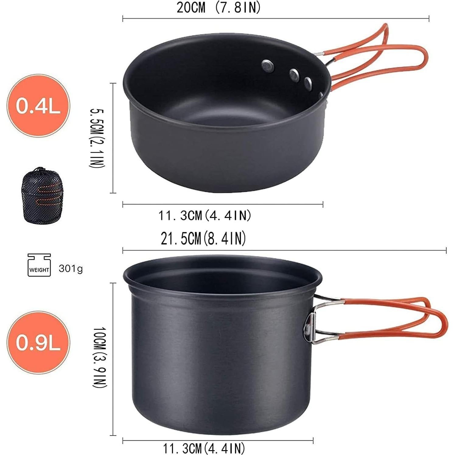 Juego de Utensilios de Cocina para Camping Bulin 4 Piezas