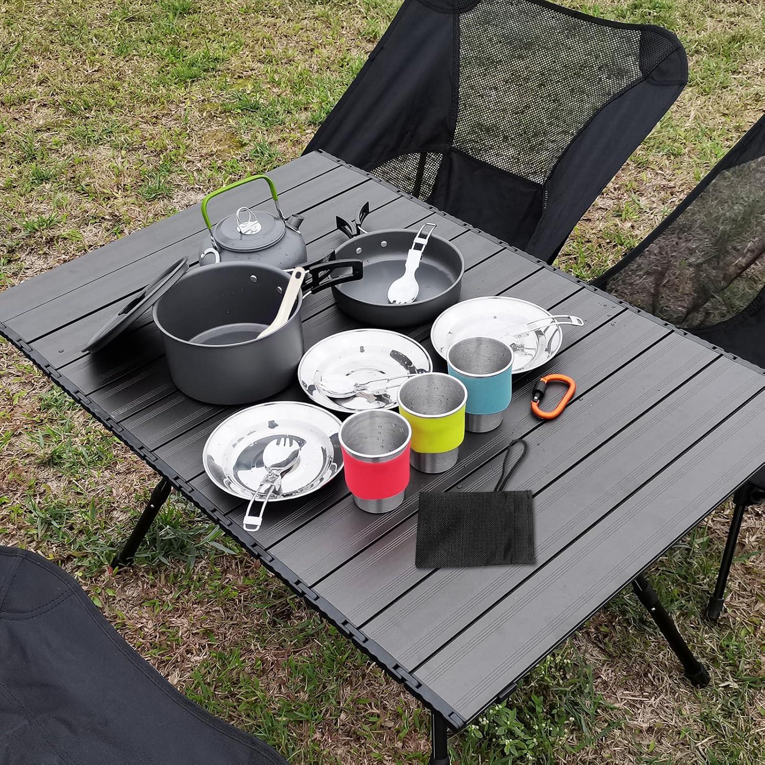 Set de Cocina para Camping Lixada 22 Piezas para 3 Personas