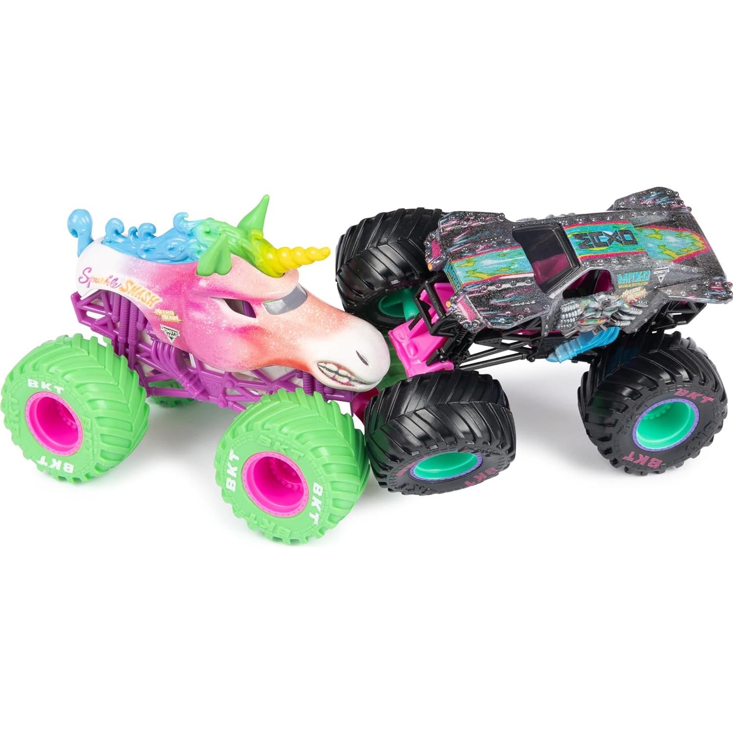 Monster Jam 2-Pack Nitro Neón Spin Master Camiones 1:64