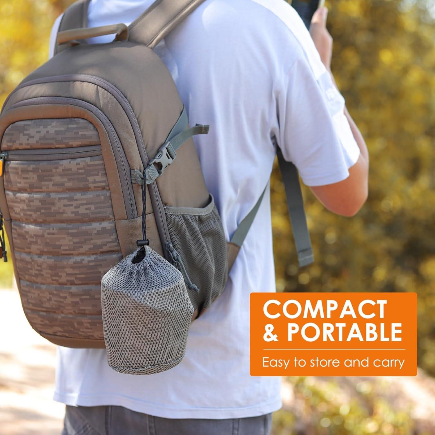 Taza de Titanio Lixada 750ml con Tapa y Mango Plegable