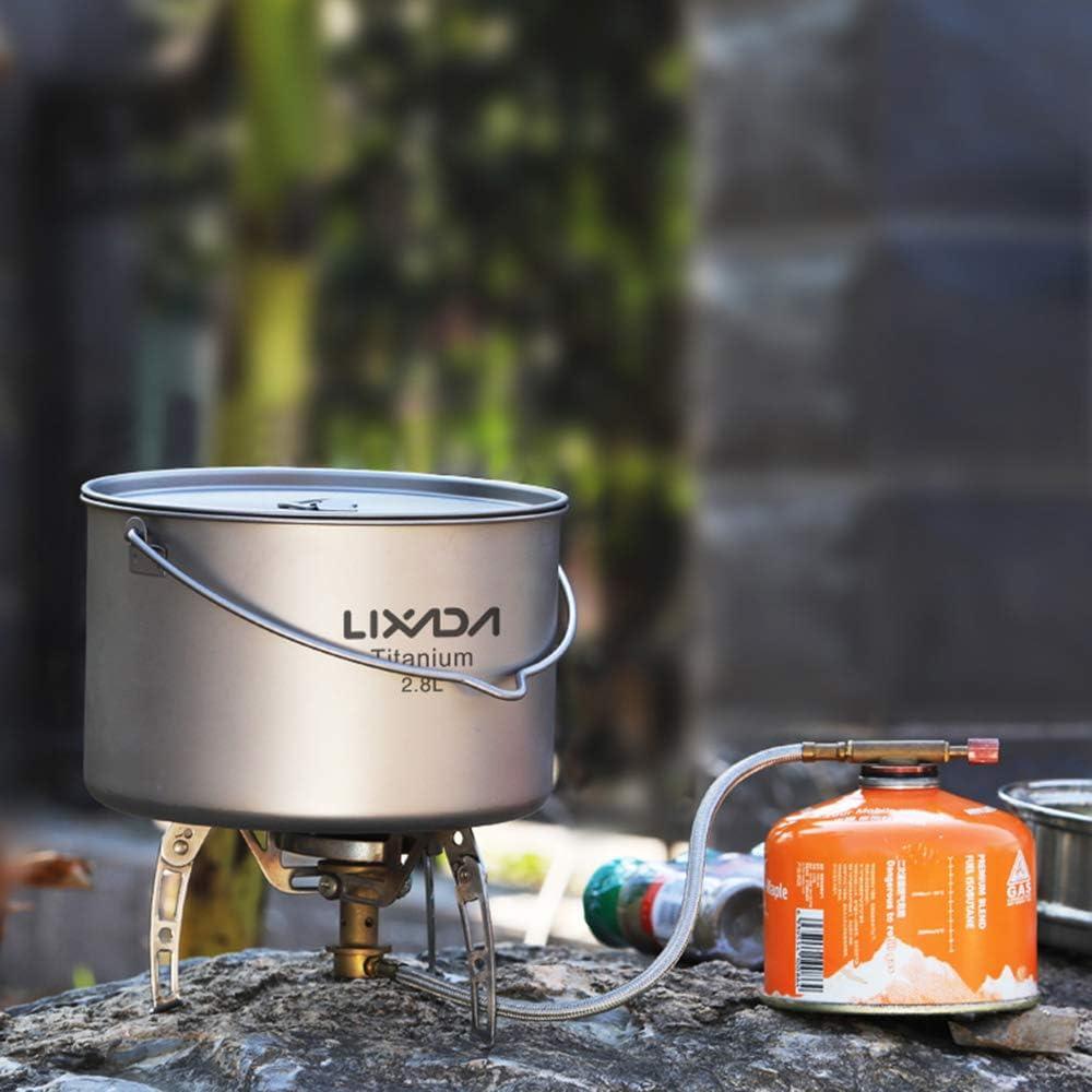 Olla de Titanio Lixada 2800ml Ultraligera para Camping