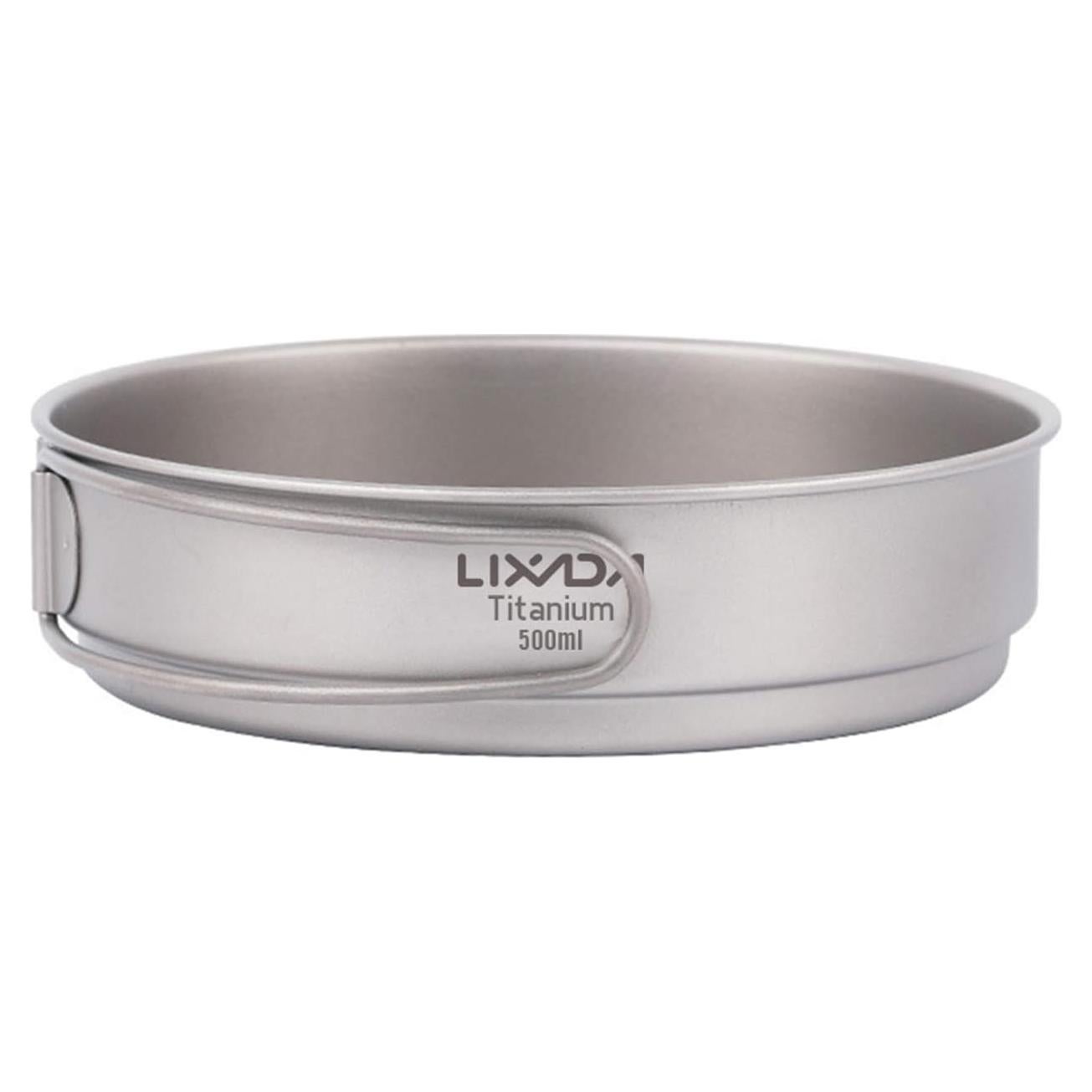Sartén de Titanio Lixada Ta8335 500ml Camping Plegable