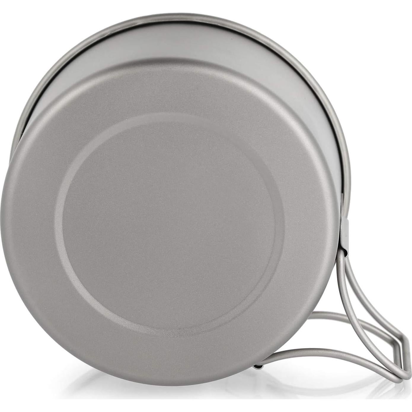 Tazón de Titanio Lixada 550ml Plegable para Camping