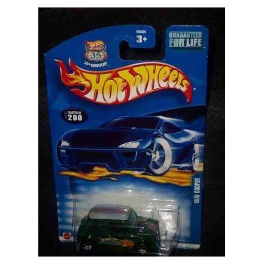 Hot Wheels Mini Cooper 2002 Mattel 1:64 Verde Jaula