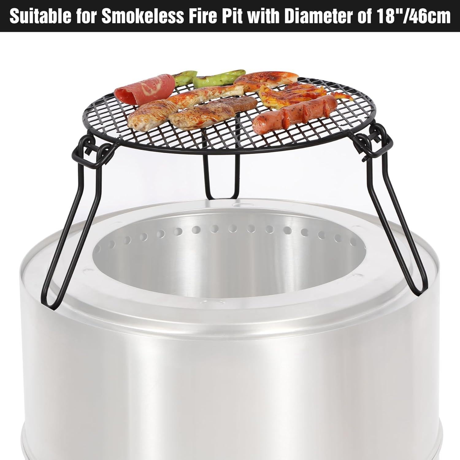 Parrilla Plegable REDCAMP para Fogata de Hierro 31x17 cm