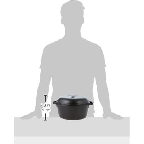 Horno Holandés Doble Lodge 5 Cuartos Hierro Fundido - Sartén 26 cm