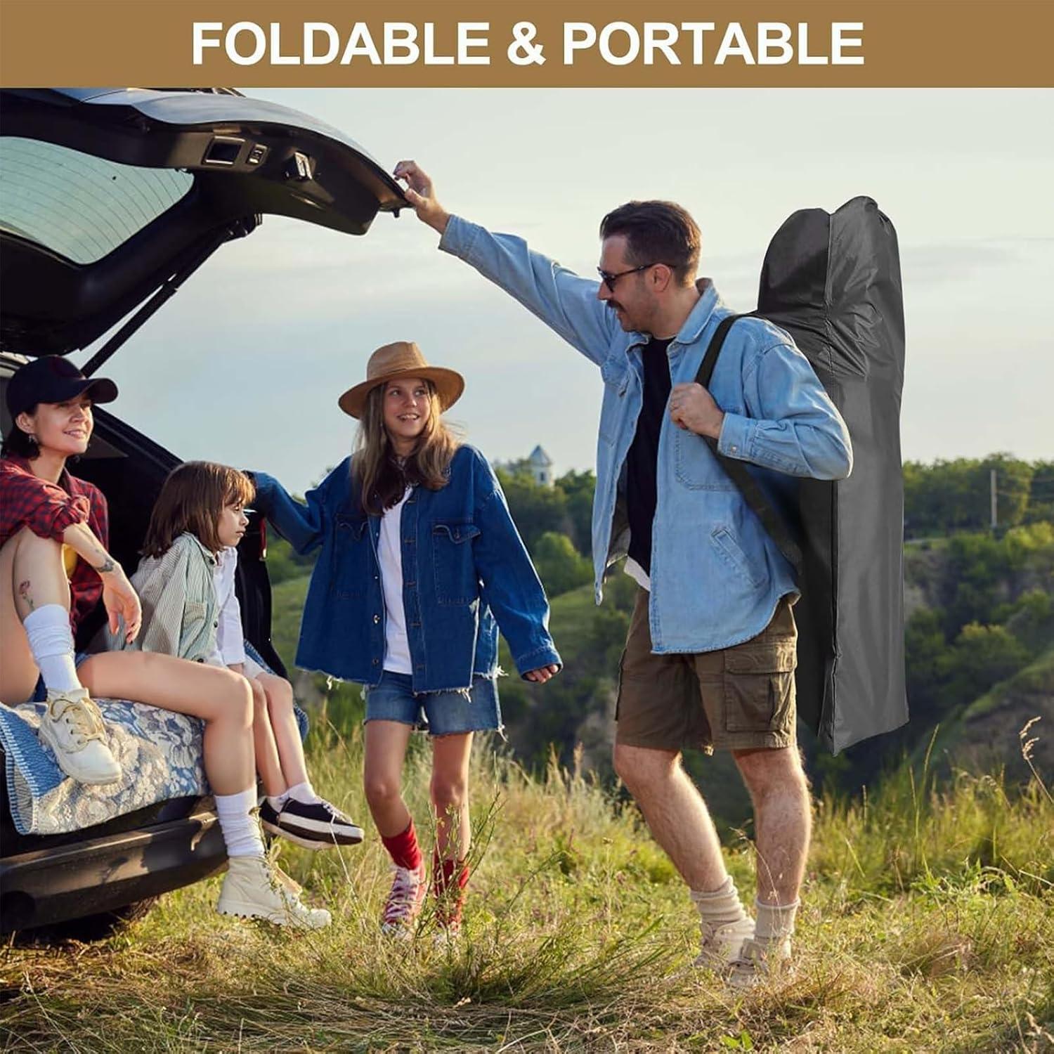 Cama Plegable DoCred para Camping con Colchón - Paquete de 2