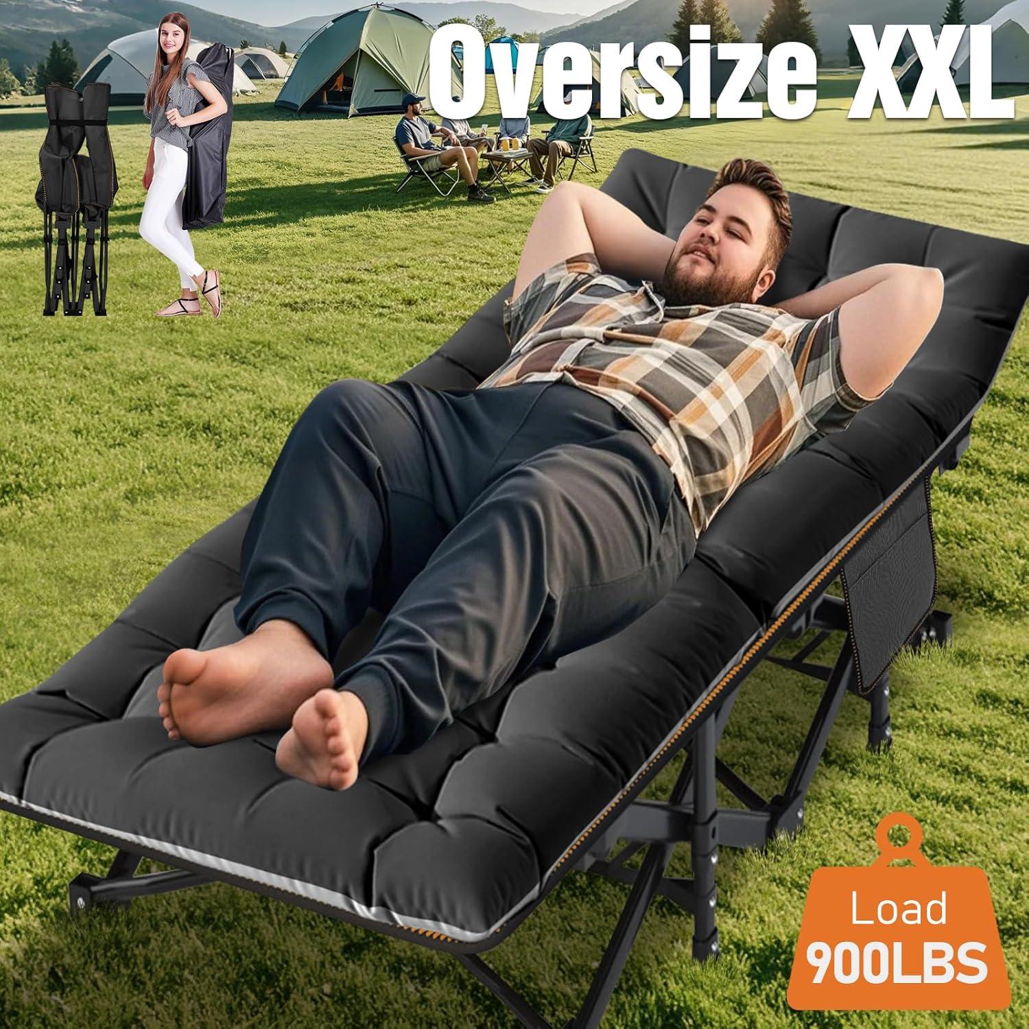 Cama Plegable de Camping ABORON 1200D 500lb 191x69cm