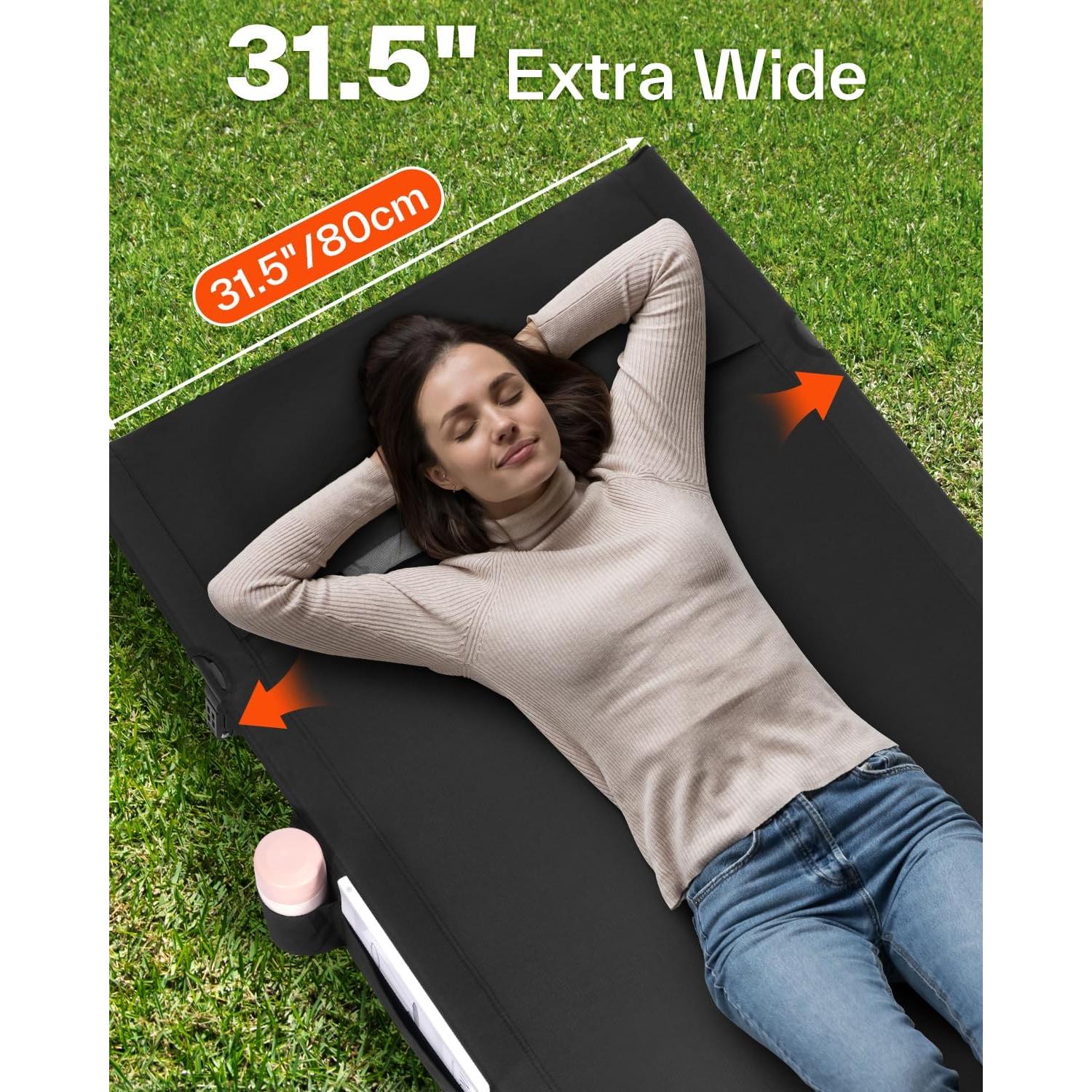 Cama de Camping Plegable Sportneer 190x80 cm Ligera 2.5 kg