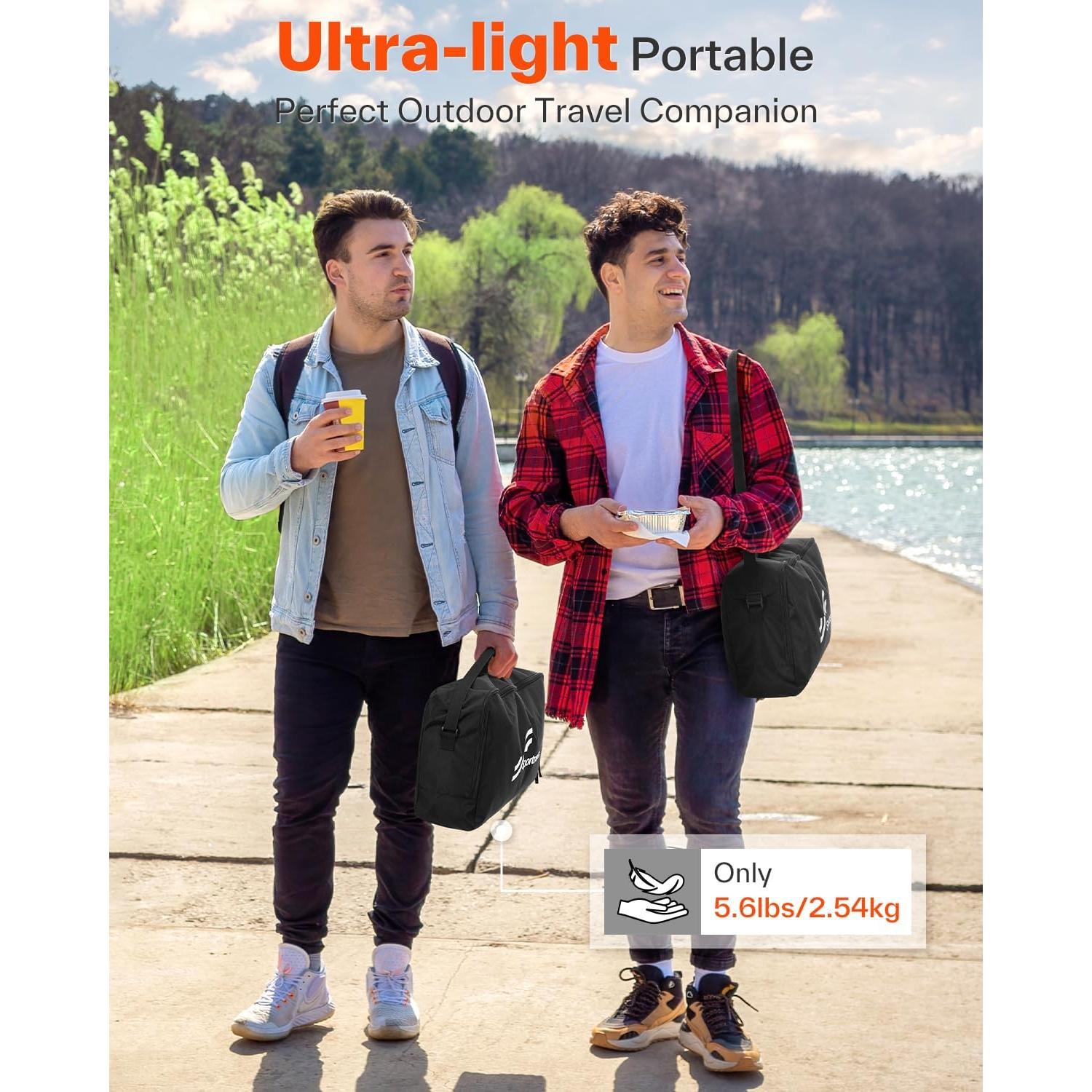 Cama de Camping Plegable Sportneer 190x80 cm Ligera 2.5 kg