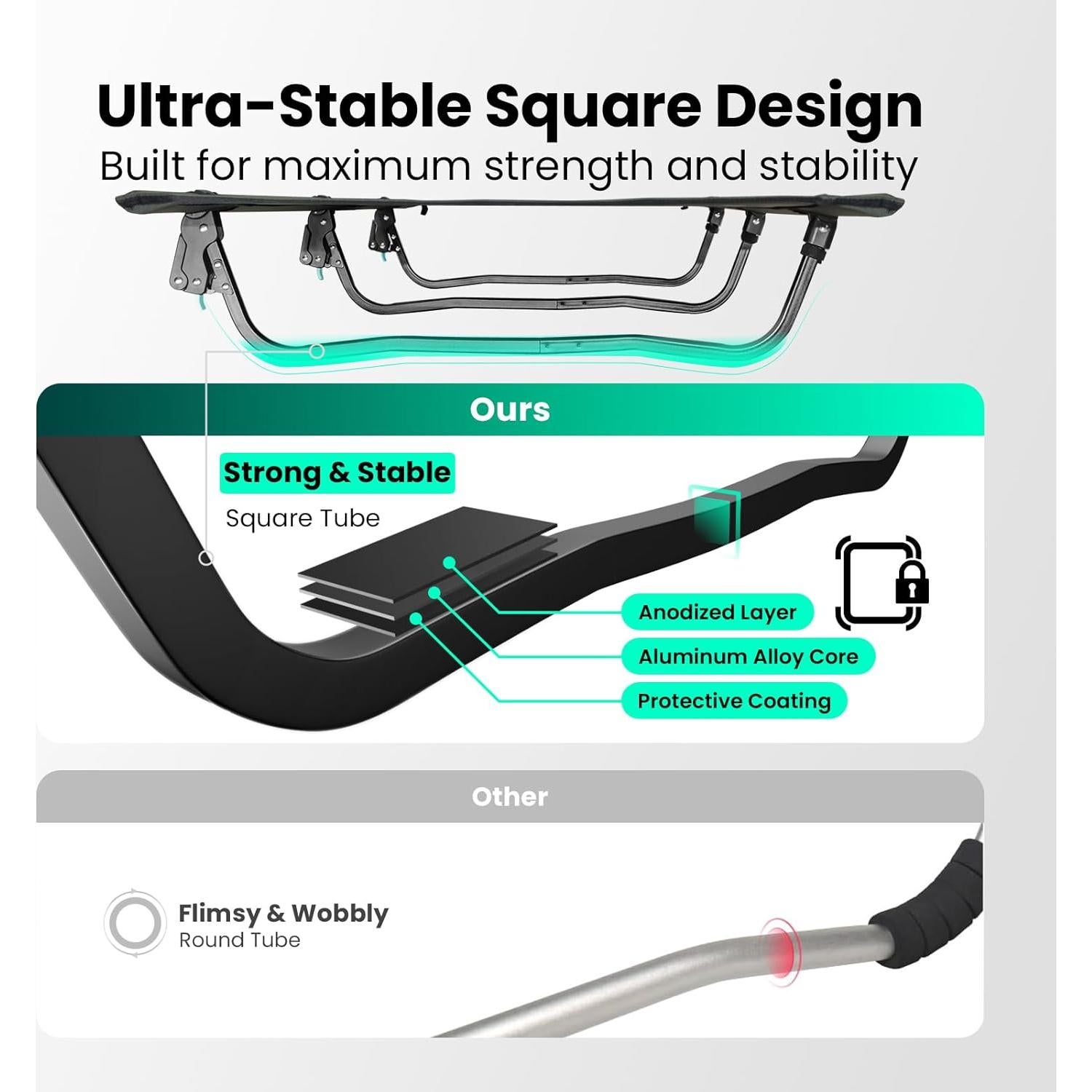 Cama de Camping Plegable OuterSpa 2.5kg Soporta 227kg