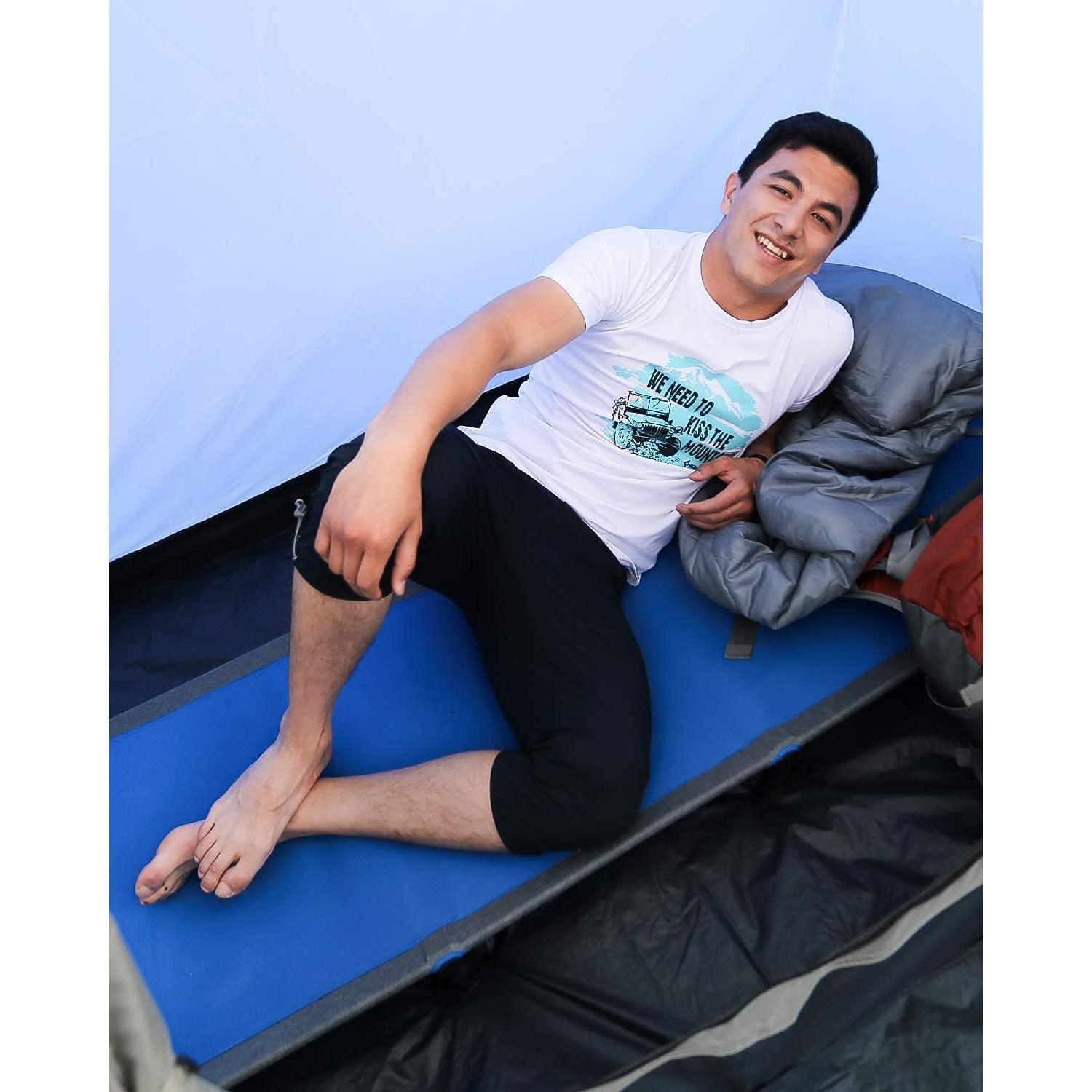 Cama Plegable KingCamp para Camping Adultos 190.5x63.5cm