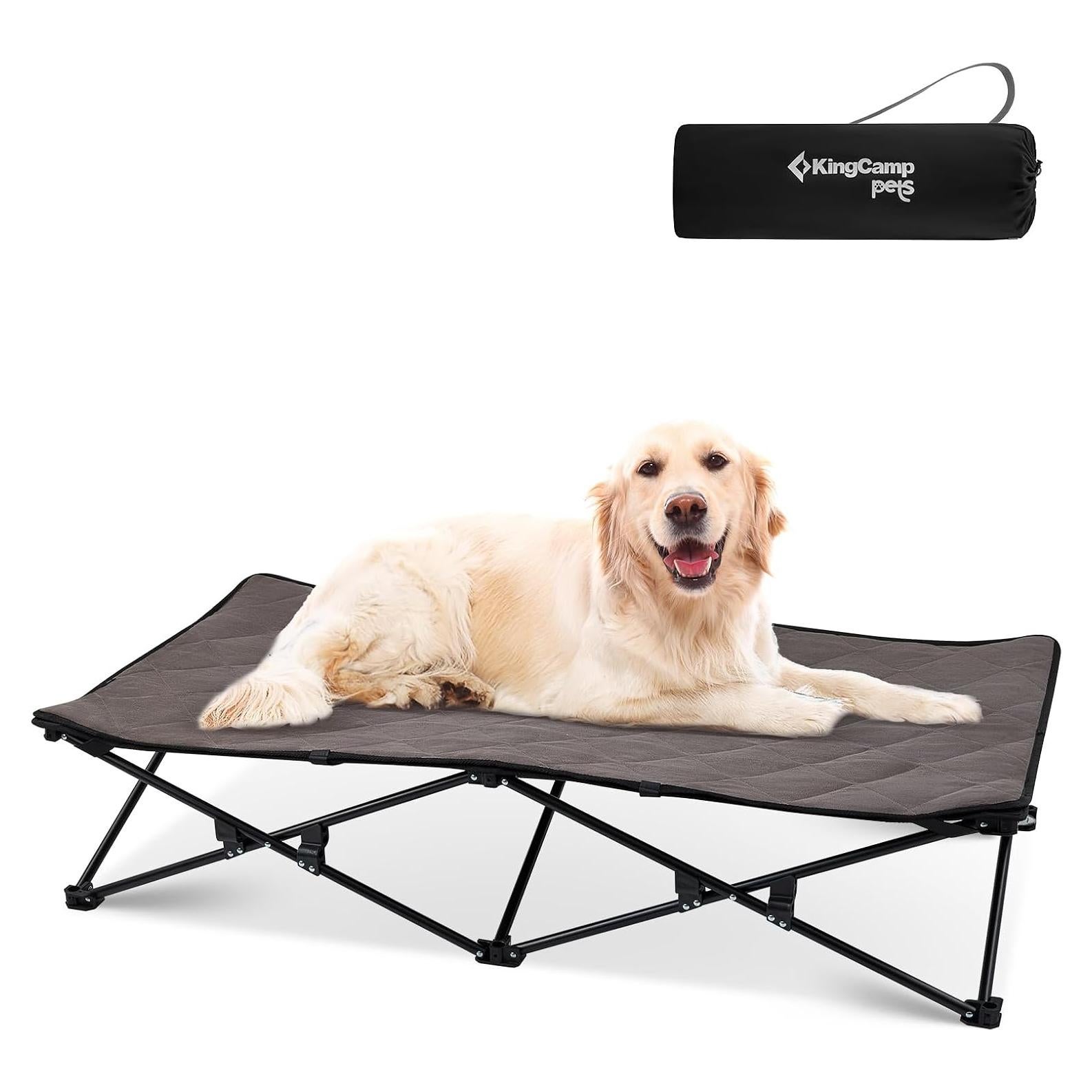 Cama Elevada para Perros KingCamp XL 131.8x67.7cm Antideslizante