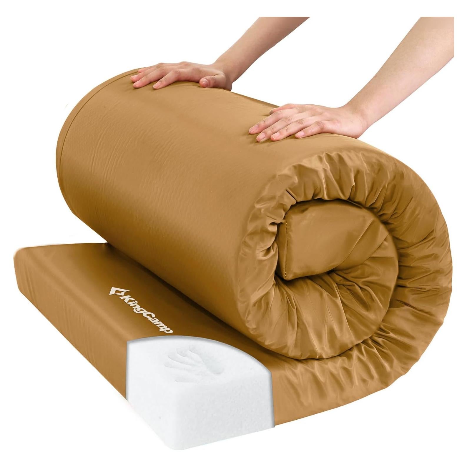 Colchón de Camping KingCamp Comfort XXL 210x100 cm Espuma Memoria