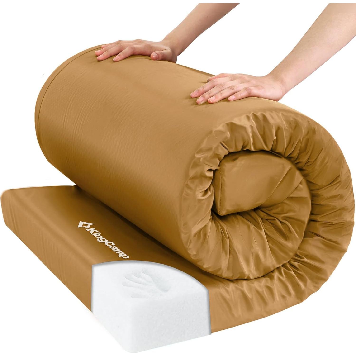 Colchón de Camping KingCamp Comfort XXL 210x100 cm Espuma Memoria