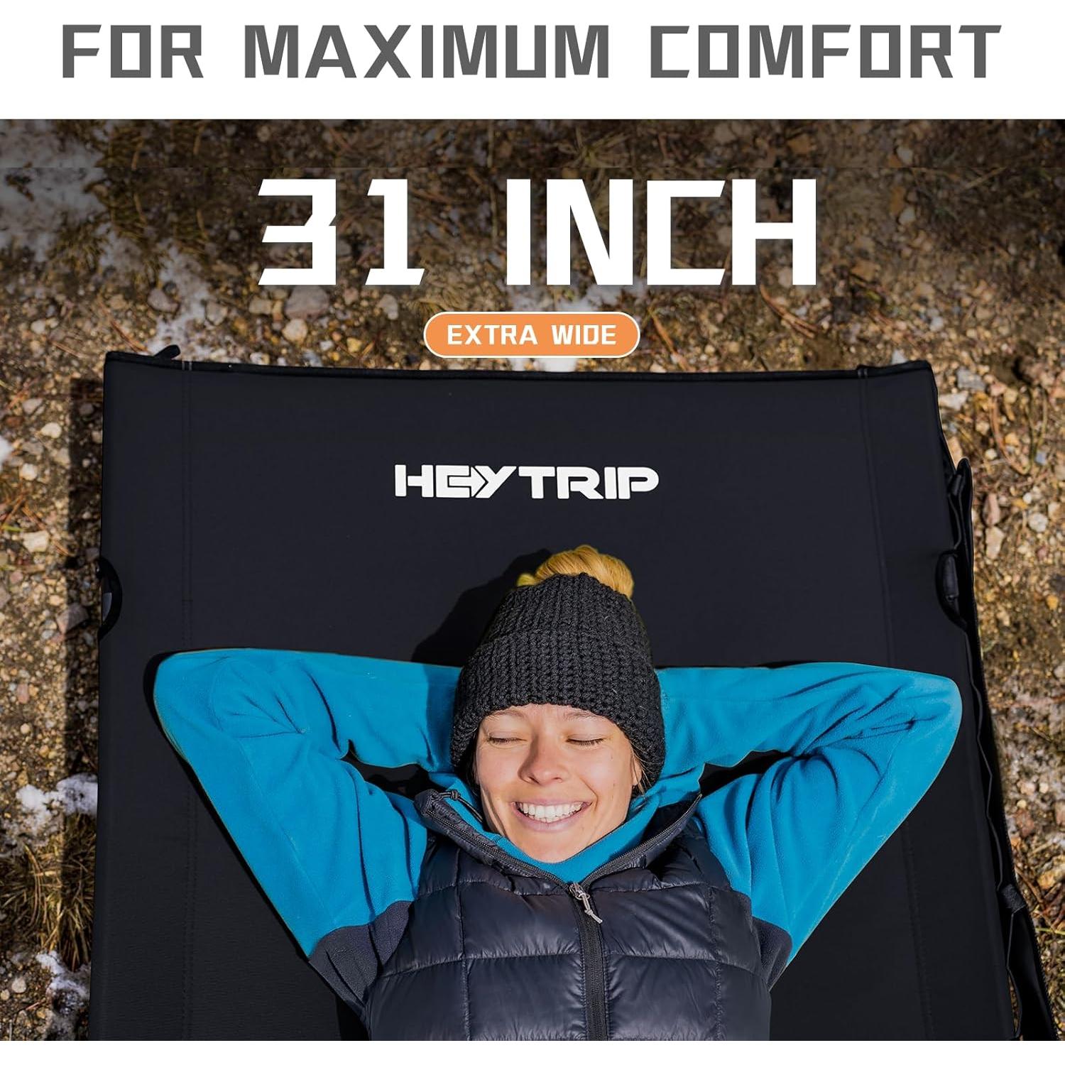 Cama de Camping Heytrip Plegable Extra Ancha 500lb 227kg